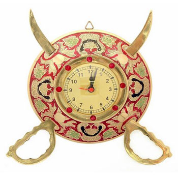 Sword Armour Wall Clock