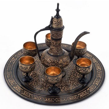 Brass Wine Set